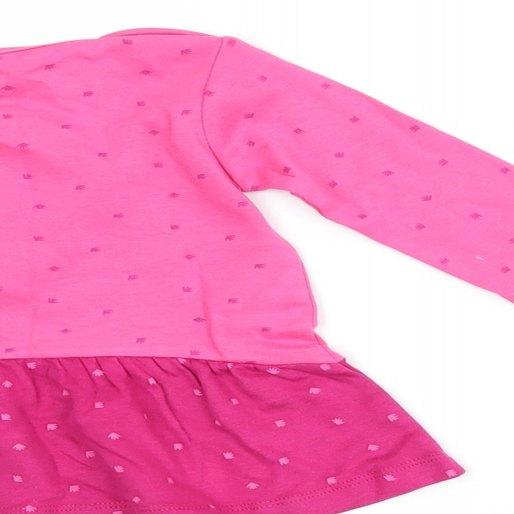 Sigikid Girls Pink Polka Dot  Trousers Set Outfit/Set Size 9-12 Months  - top and leggings set