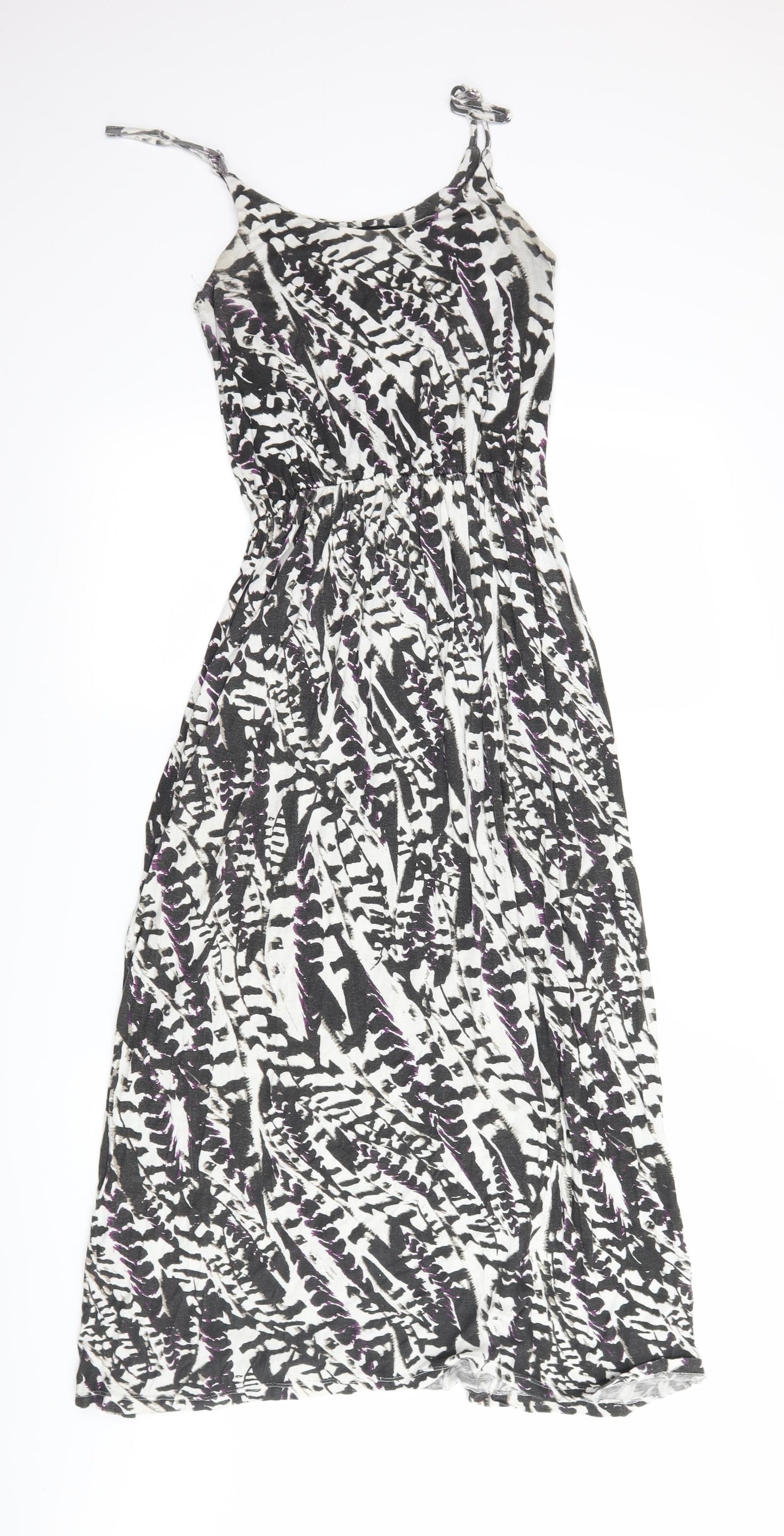 Atmosphere Womens Black Geometric  Tank Dress  Size 8