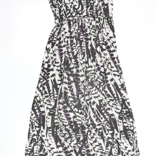 Atmosphere Womens Black Geometric  Tank Dress  Size 8
