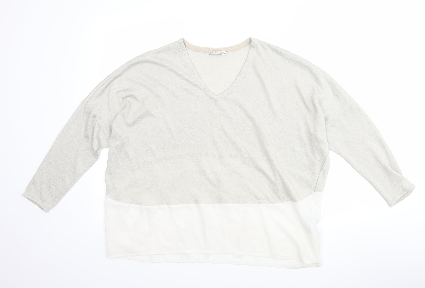 Zara Womens Grey   Pullover Jumper Size L