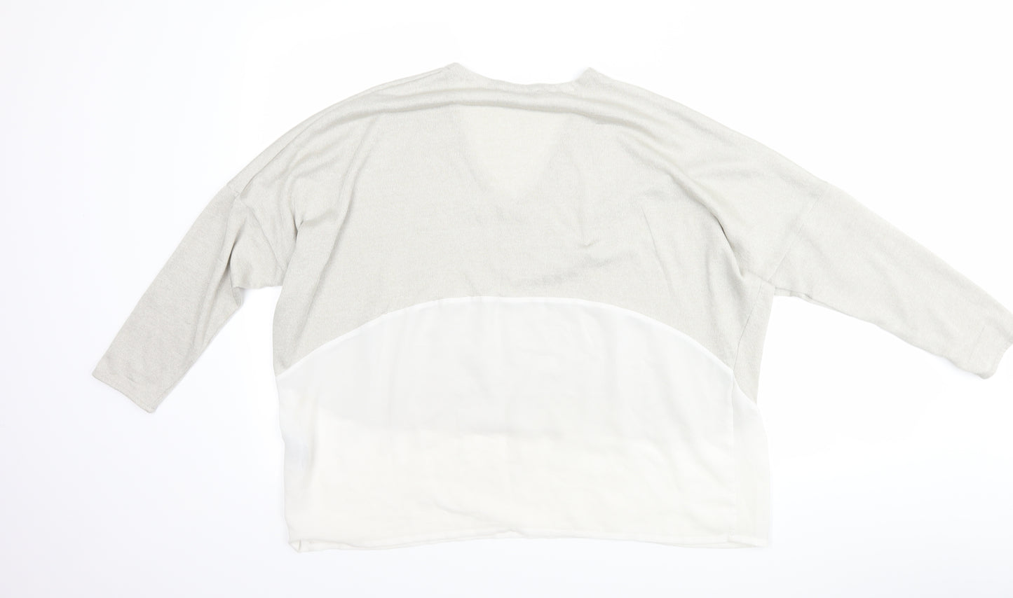 Zara Womens Grey   Pullover Jumper Size L