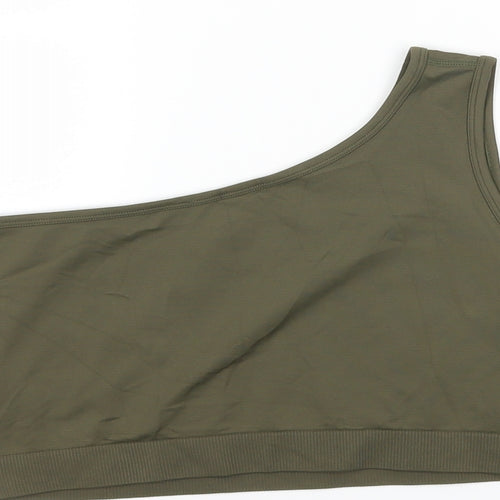 HELMUT LANG Womens Green   Cropped Tank Size M