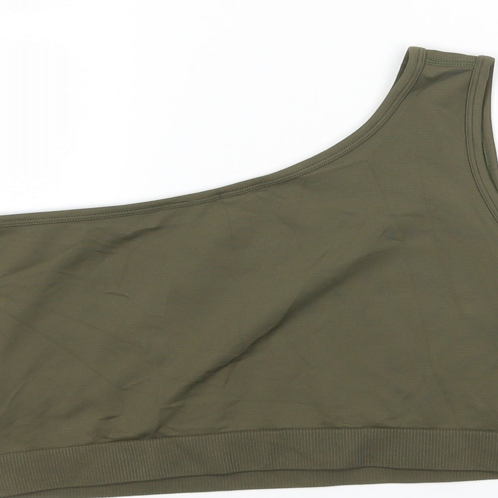 HELMUT LANG Womens Green   Cropped Tank Size M