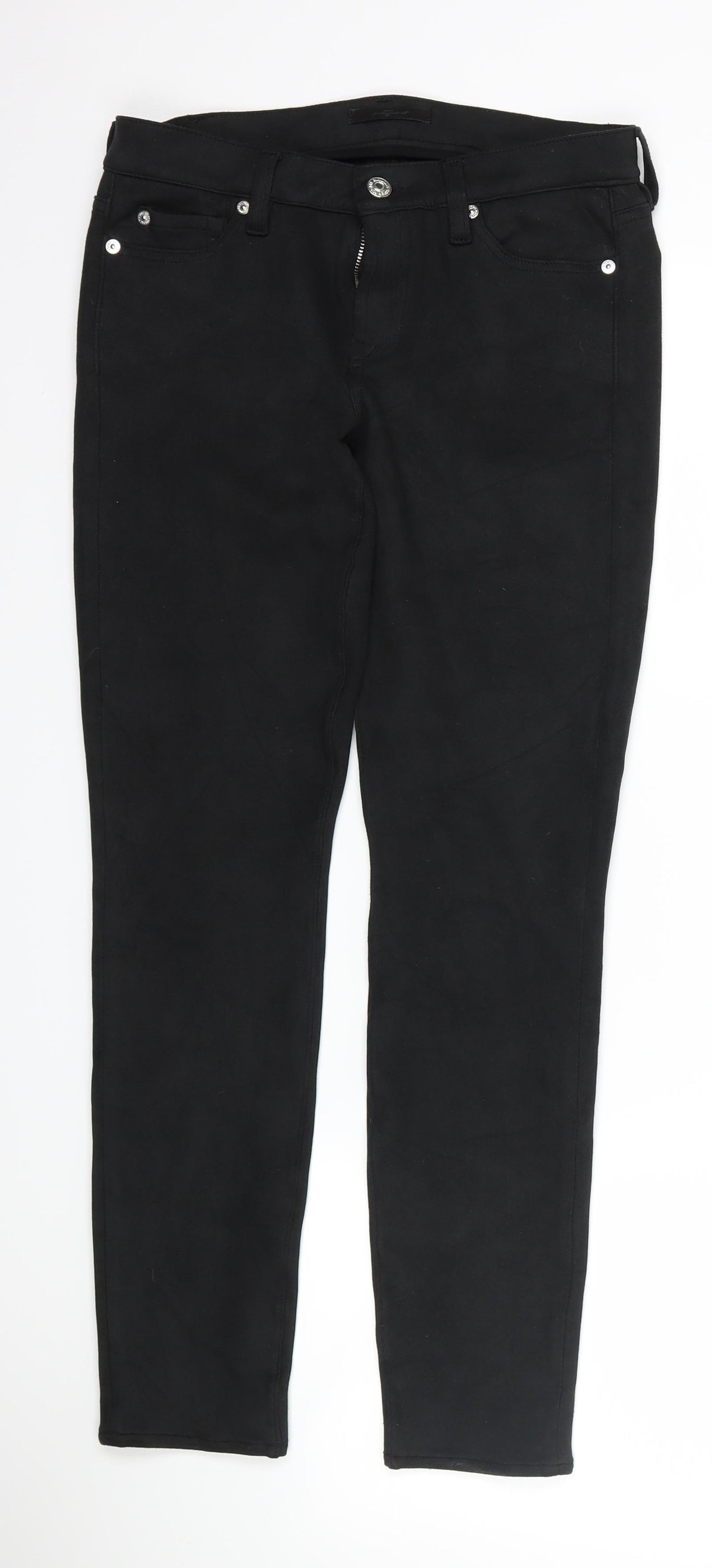 7 For All Mankind Womens Black   Trousers  Size 30 L27 in