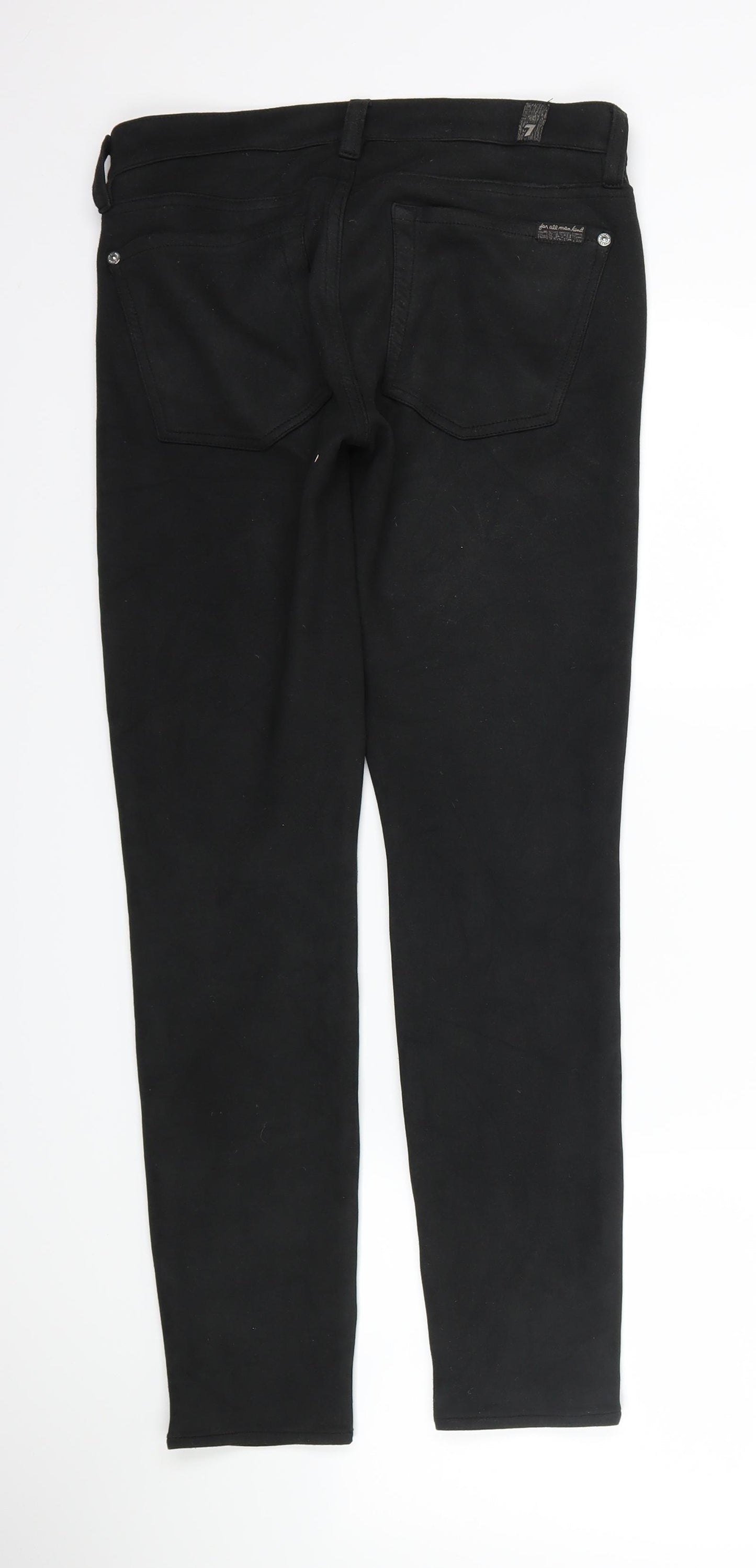 7 For All Mankind Womens Black   Trousers  Size 30 L27 in