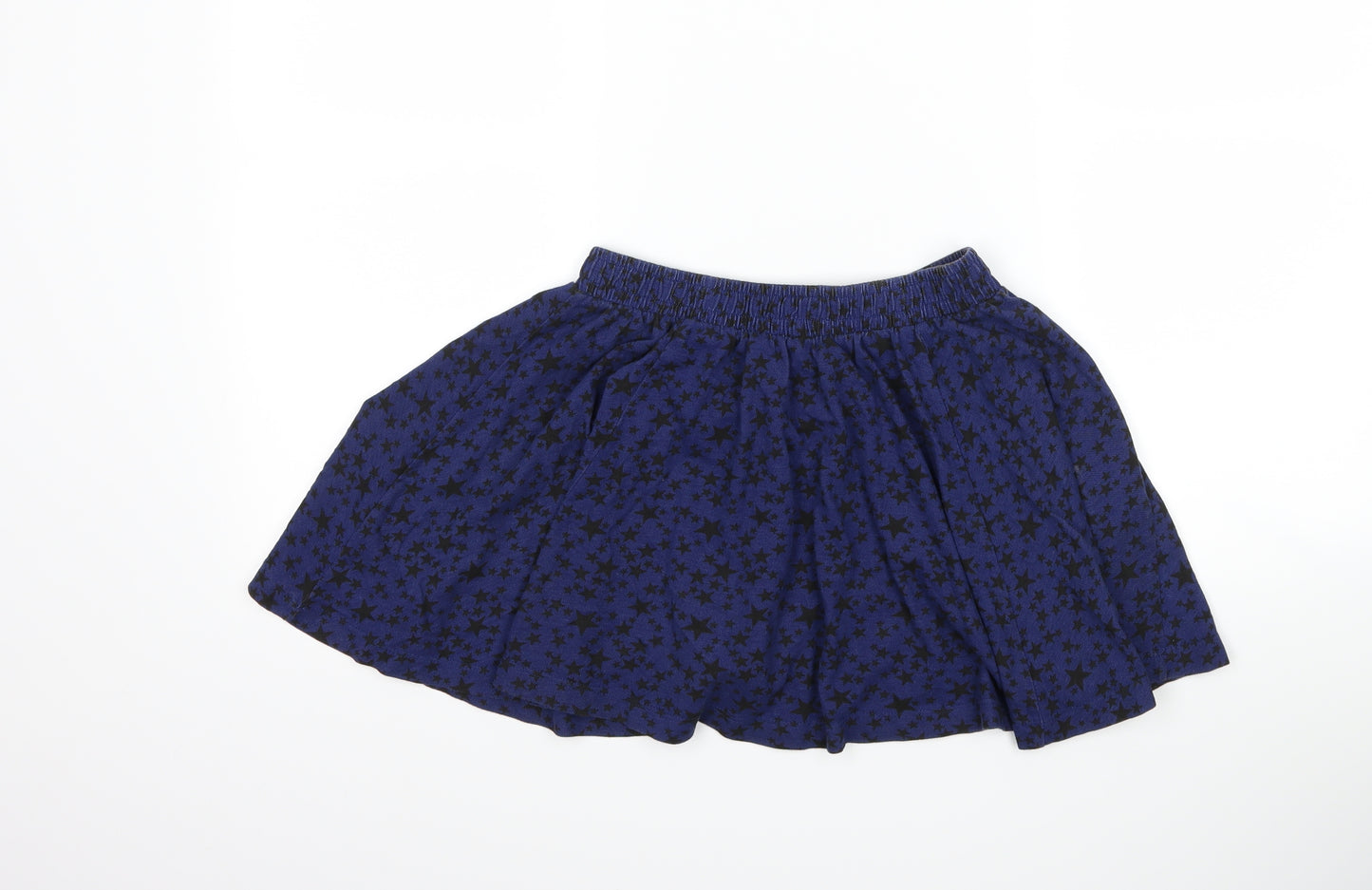 Zara Womens Blue   Skater Skirt Size S  - Star Print