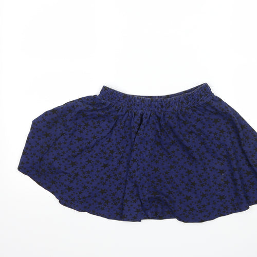 Zara Womens Blue   Skater Skirt Size S  - Star Print
