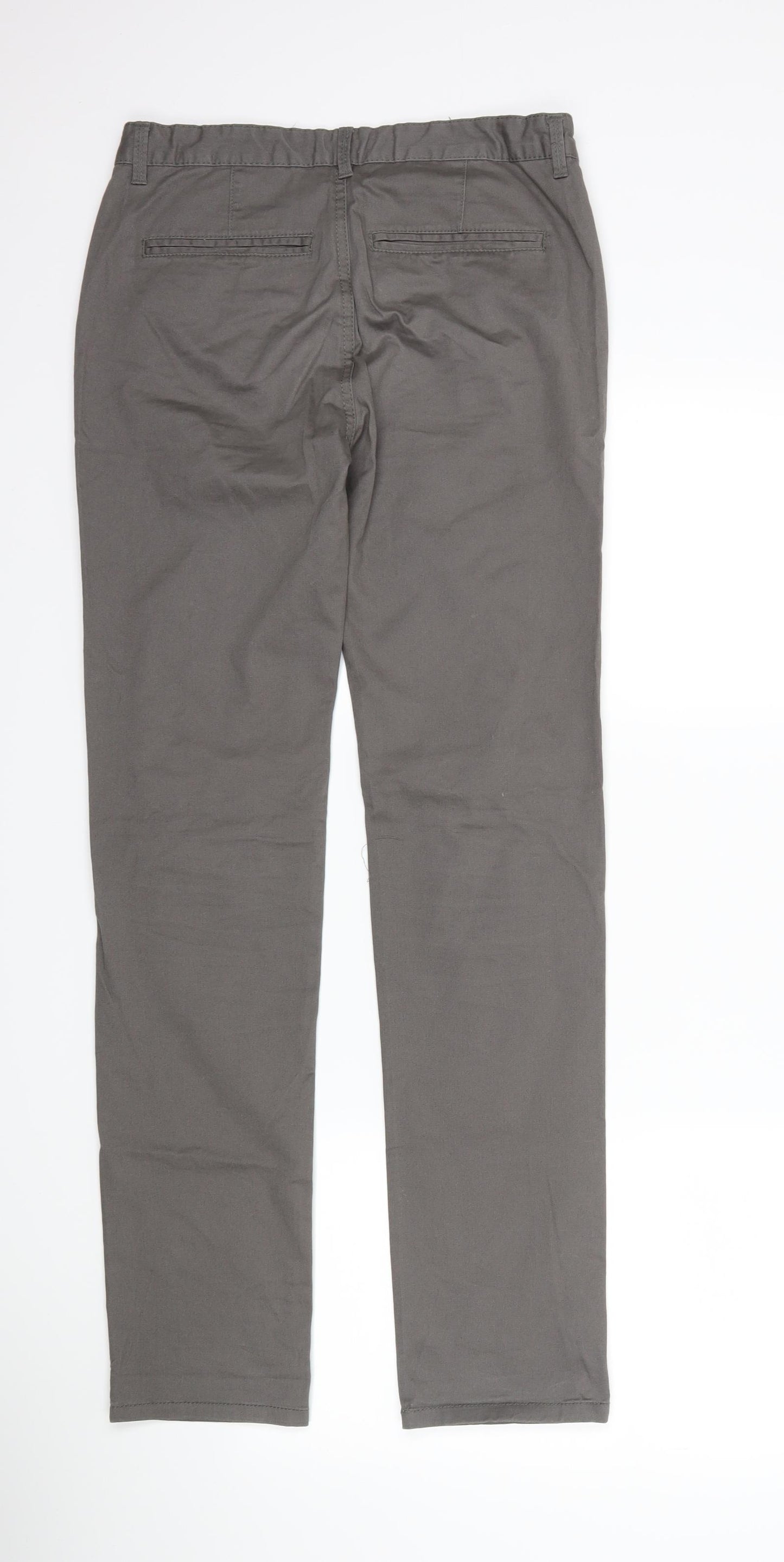 denim co Boys Grey   Chino Trousers Size 13-14 Years