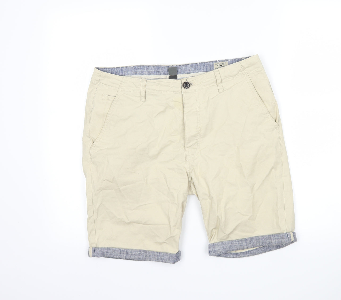 Primark Mens Beige   Chino Shorts Size 32