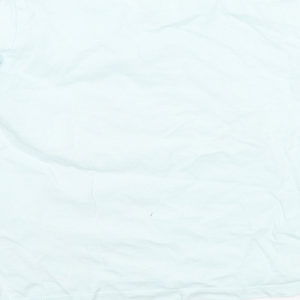 bluezoo Girls Blue   Basic T-Shirt Size 4-5 Years  - Giraffe