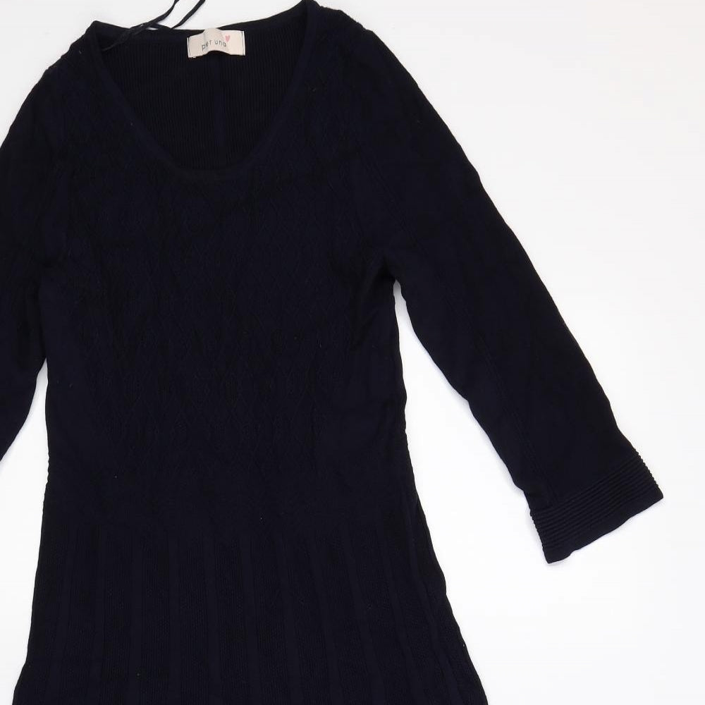 Per Una Womens Blue Striped  Jumper Dress  Size 10