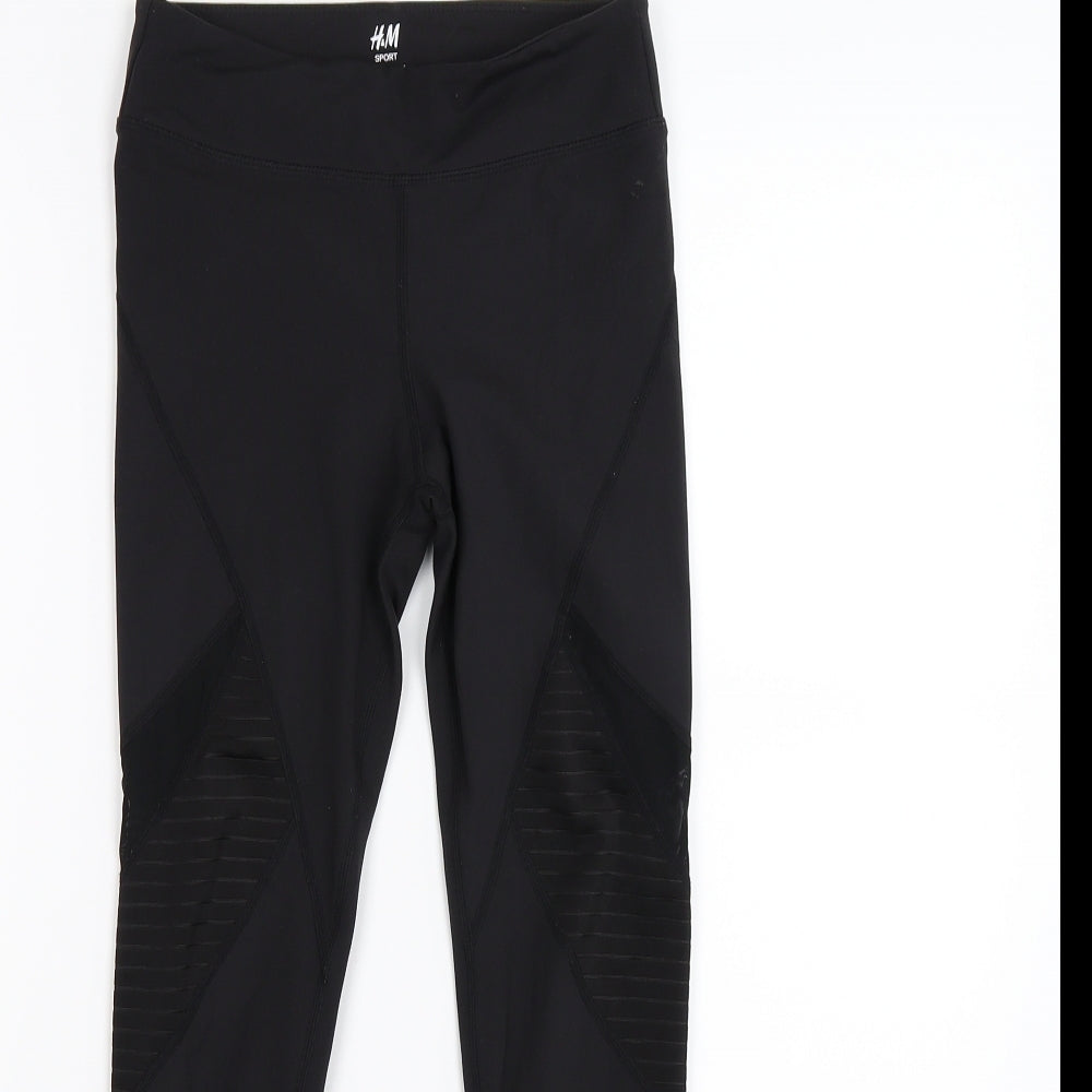 H&M Womens Black   Jogger Leggings Size XS L25 in