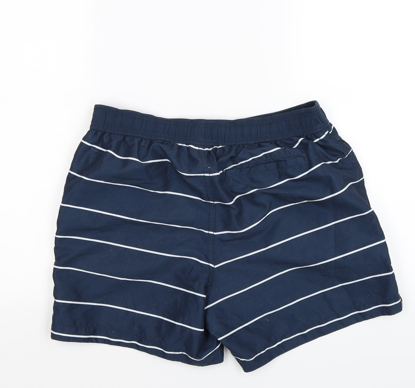 H&M Mens Blue Striped  Sweat Shorts Size S - swim wear