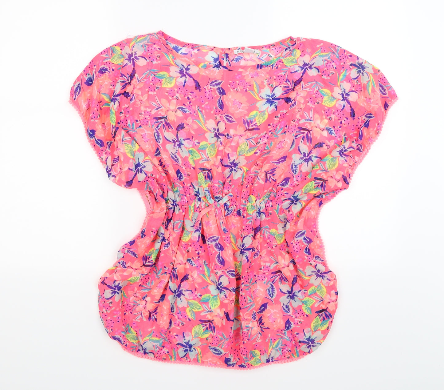 Primark Girls Pink Floral  Kimono T-Shirt Size 11-12 Years  - beach wear