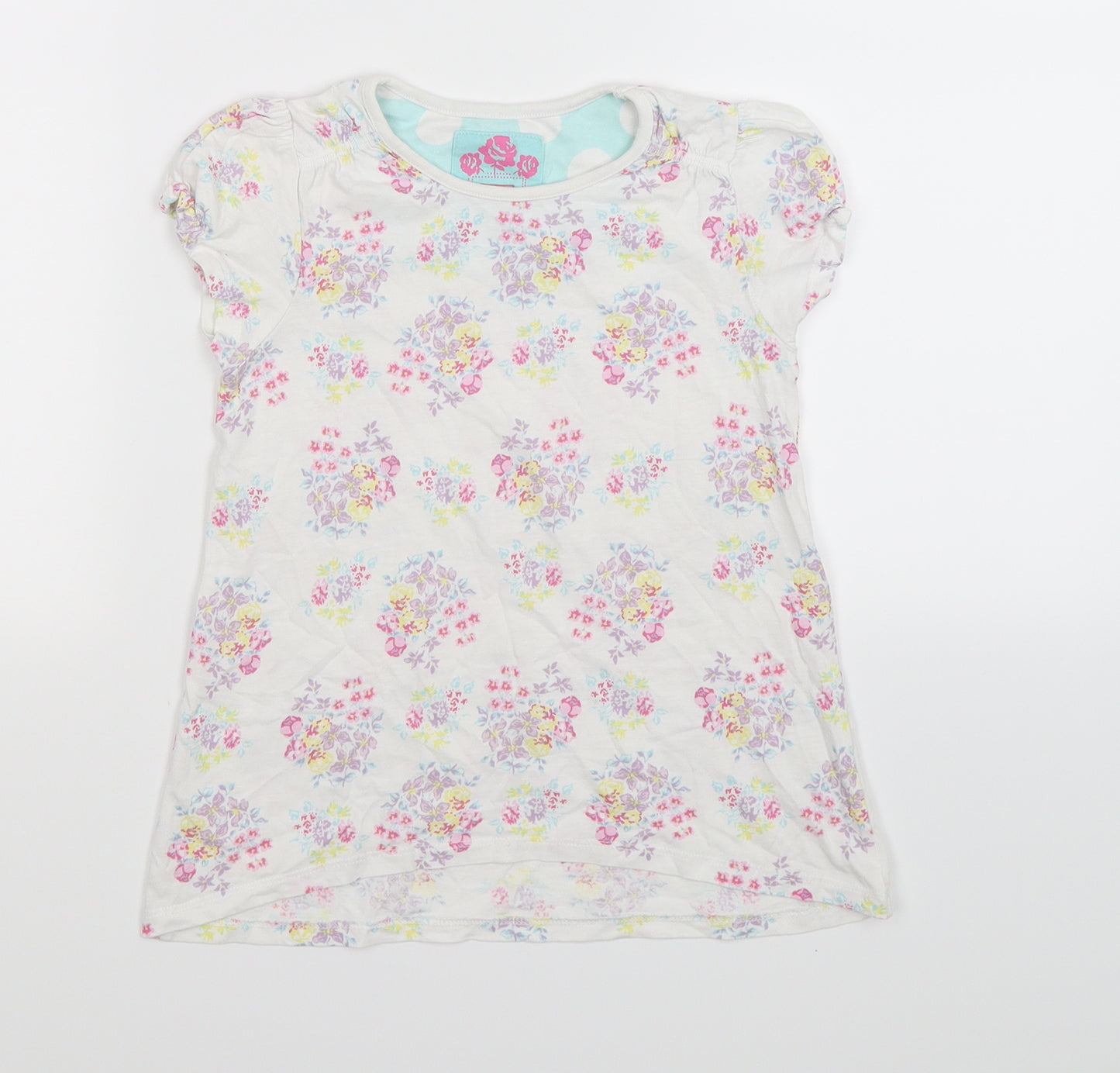 TU Mens White Floral   T-Shirt Size 7XL