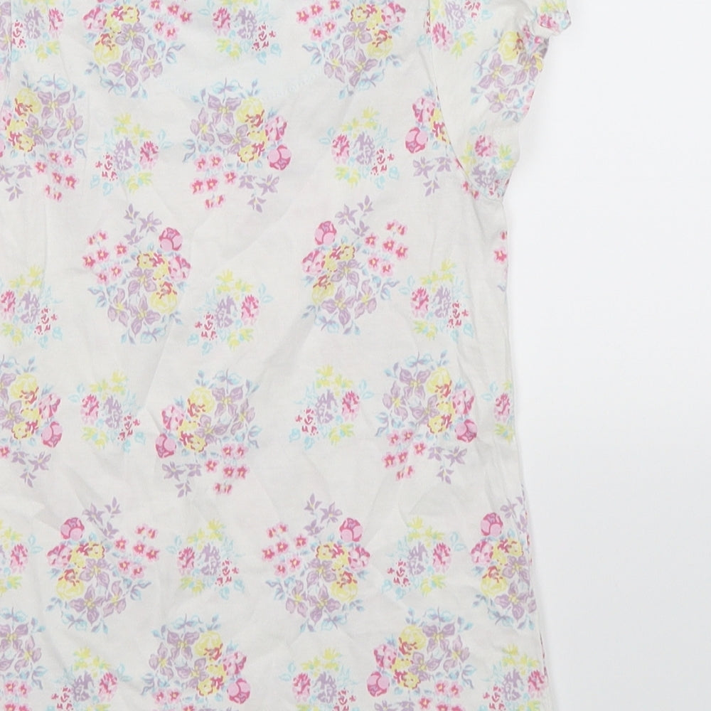 TU Mens White Floral   T-Shirt Size 7XL