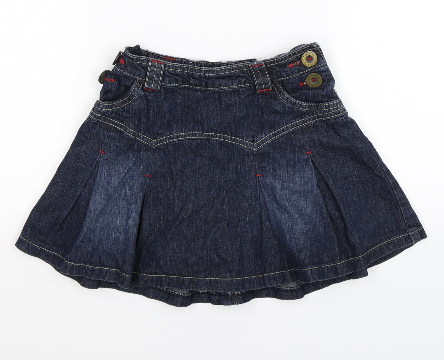 NEXT Girls Blue  Denim Flare Skirt Size 5 Years
