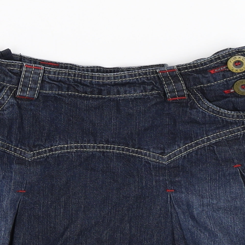 NEXT Girls Blue  Denim Flare Skirt Size 5 Years