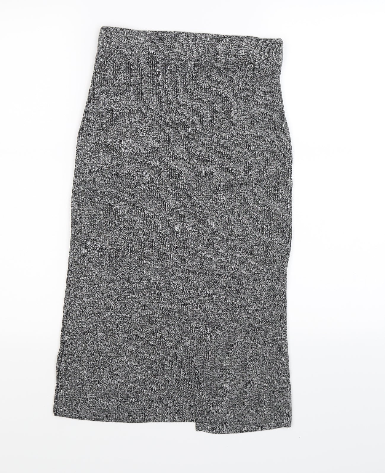 Marks and Spencer Womens Grey  Knit Straight & Pencil Skirt Size 10