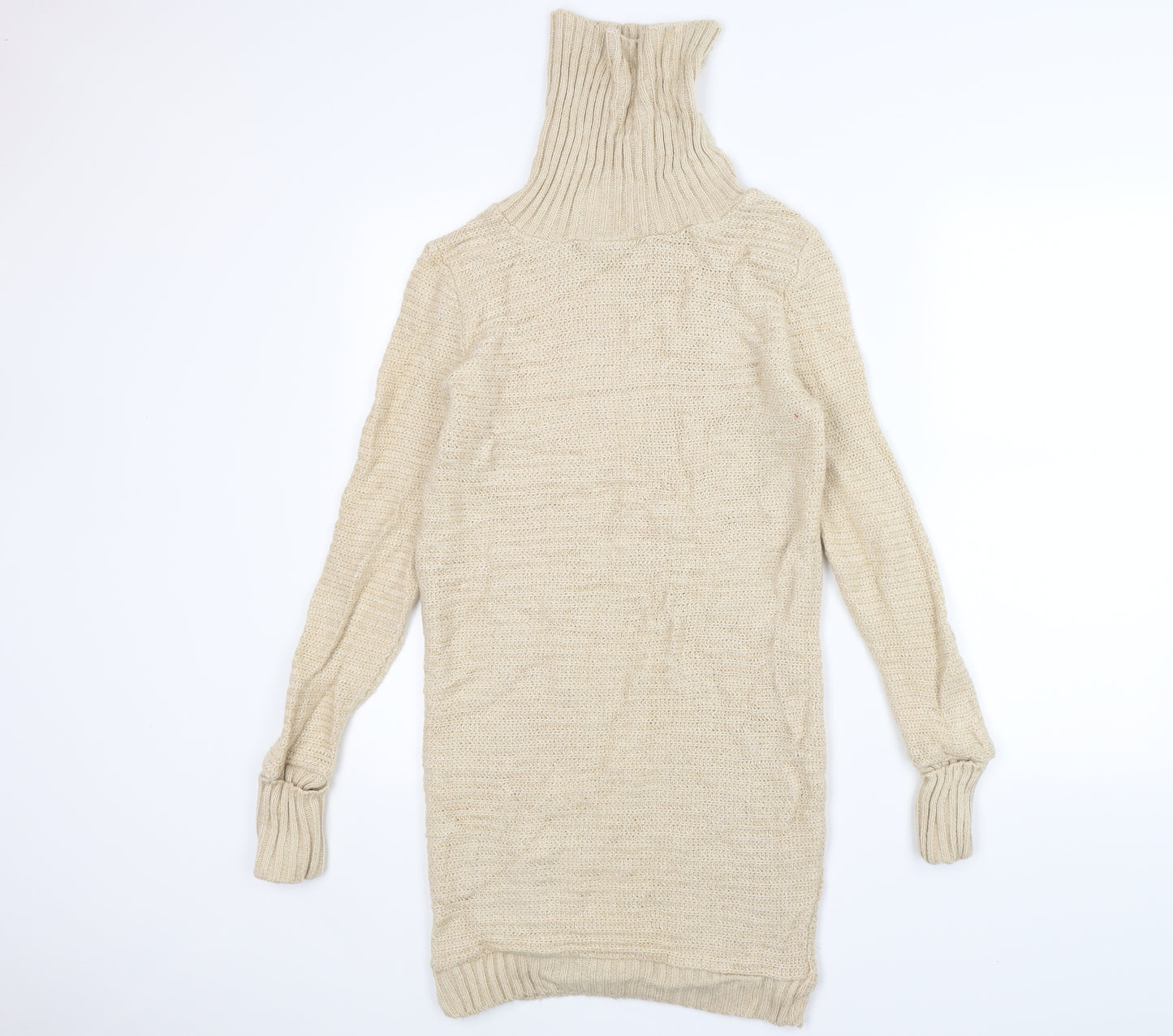 ASOS Womens Beige  Knit Jumper Dress  Size 6