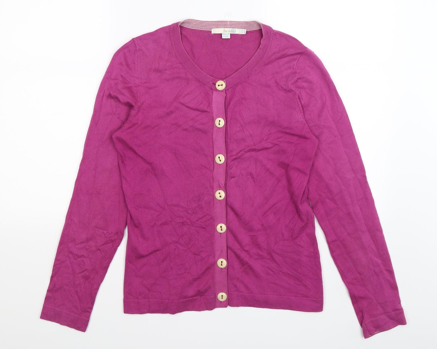 Boden Womens Purple  Knit Cardigan Jumper Size 12