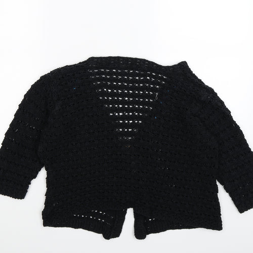 M&Co Womens Black  Crochet Cardigan Jumper Size 2XL
