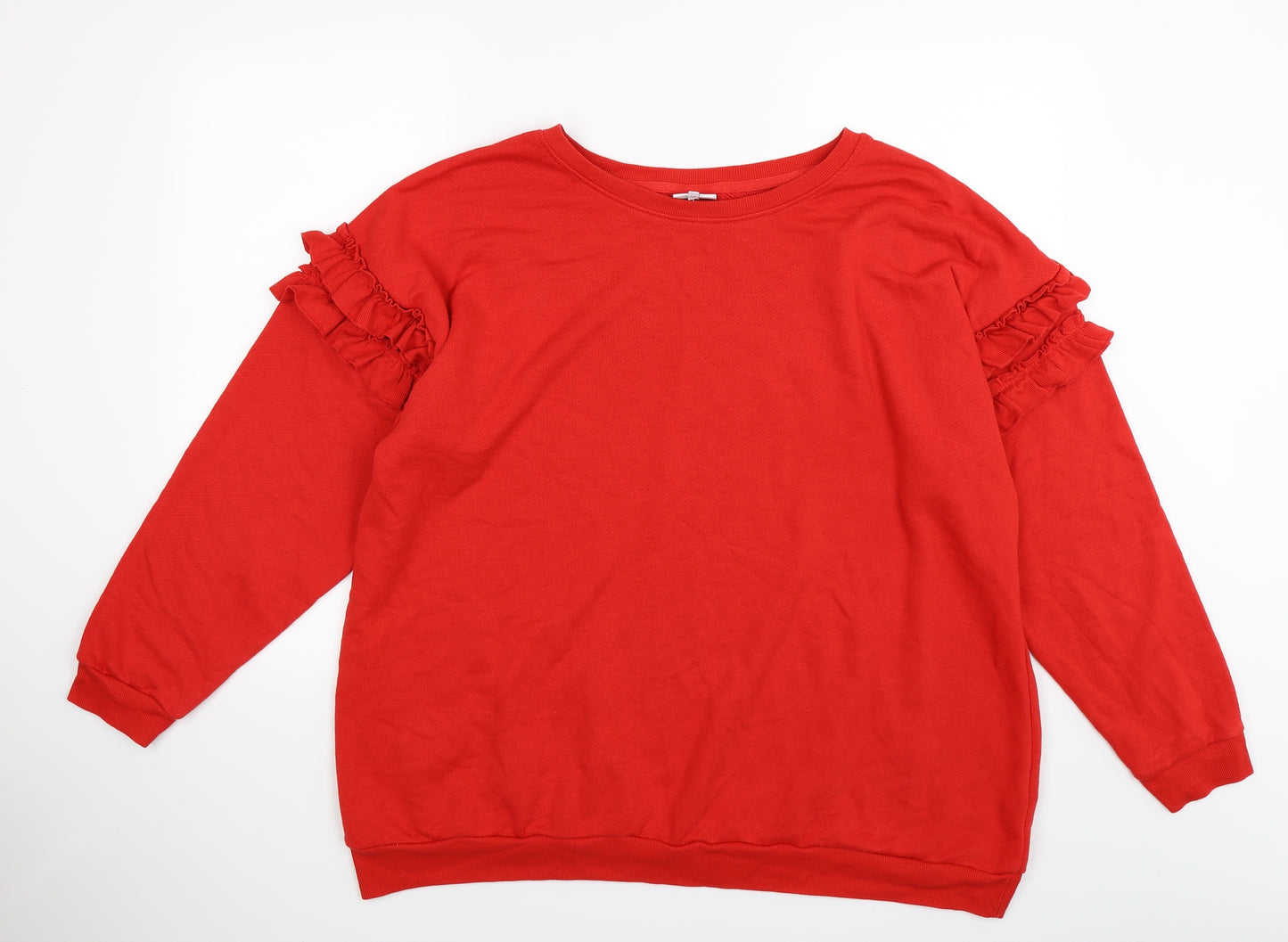 NEXT Womens Red  Knit Pullover Sweatshirt Size 20