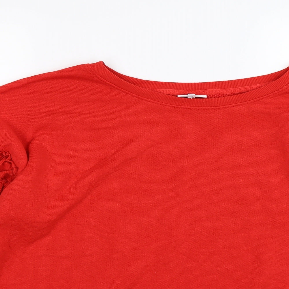 NEXT Womens Red  Knit Pullover Sweatshirt Size 20