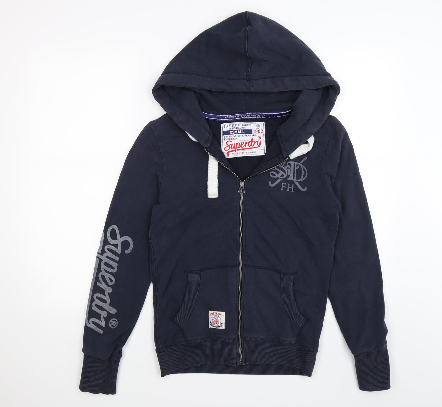Superdry Mens Blue  Jersey Jacket  Size XS