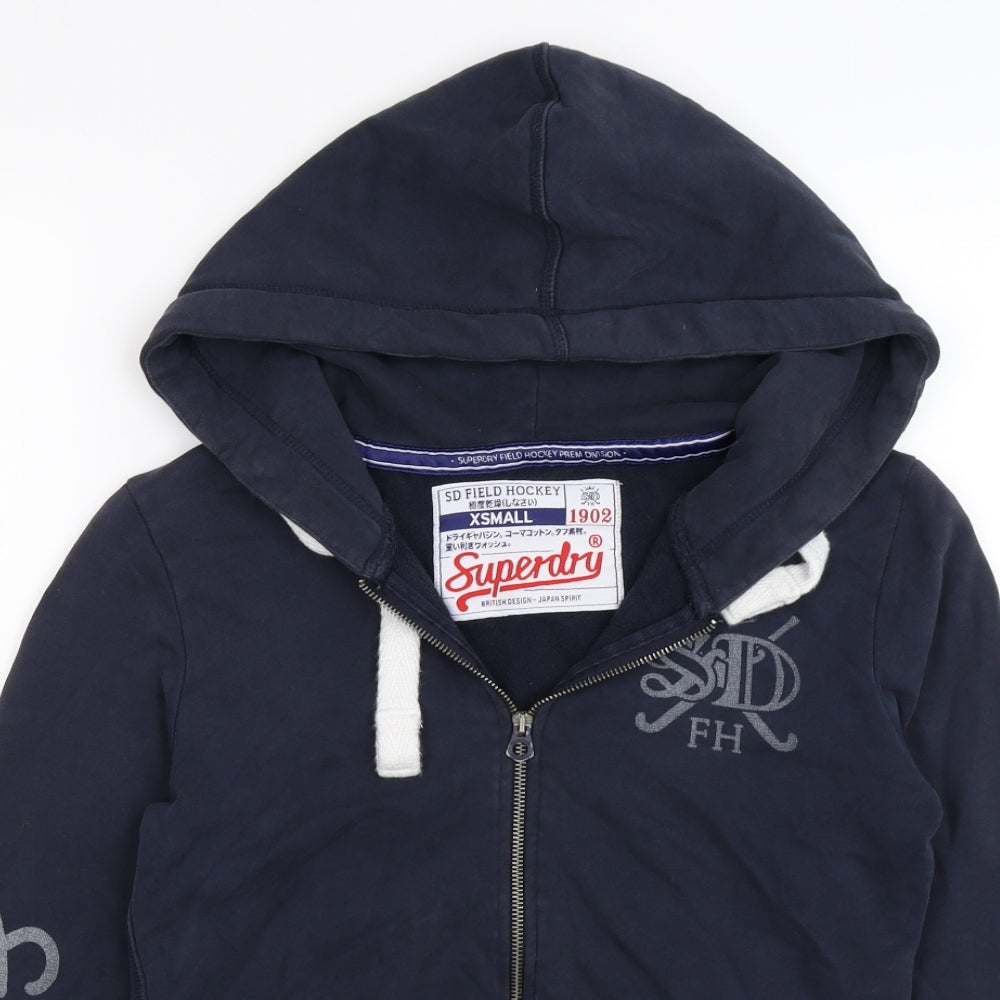 Superdry Mens Blue  Jersey Jacket  Size XS