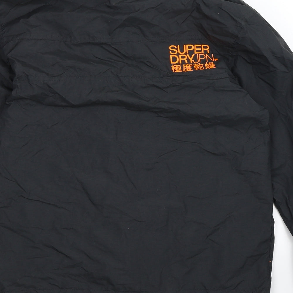 Superdry Mens Black   Windbreaker Jacket Size S