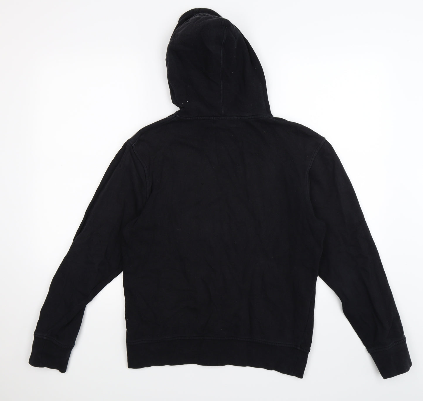 Needle & Thread Mens Black  Jersey Pullover Hoodie Size M