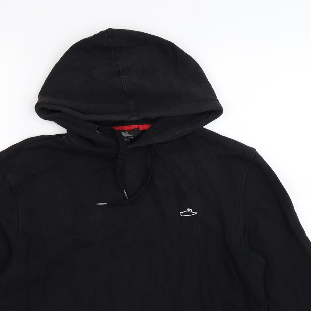 Needle & Thread Mens Black  Jersey Pullover Hoodie Size M