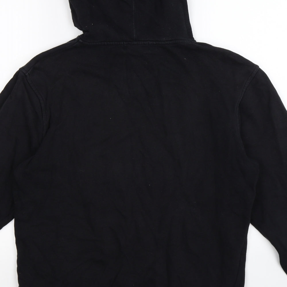 Needle & Thread Mens Black  Jersey Pullover Hoodie Size M