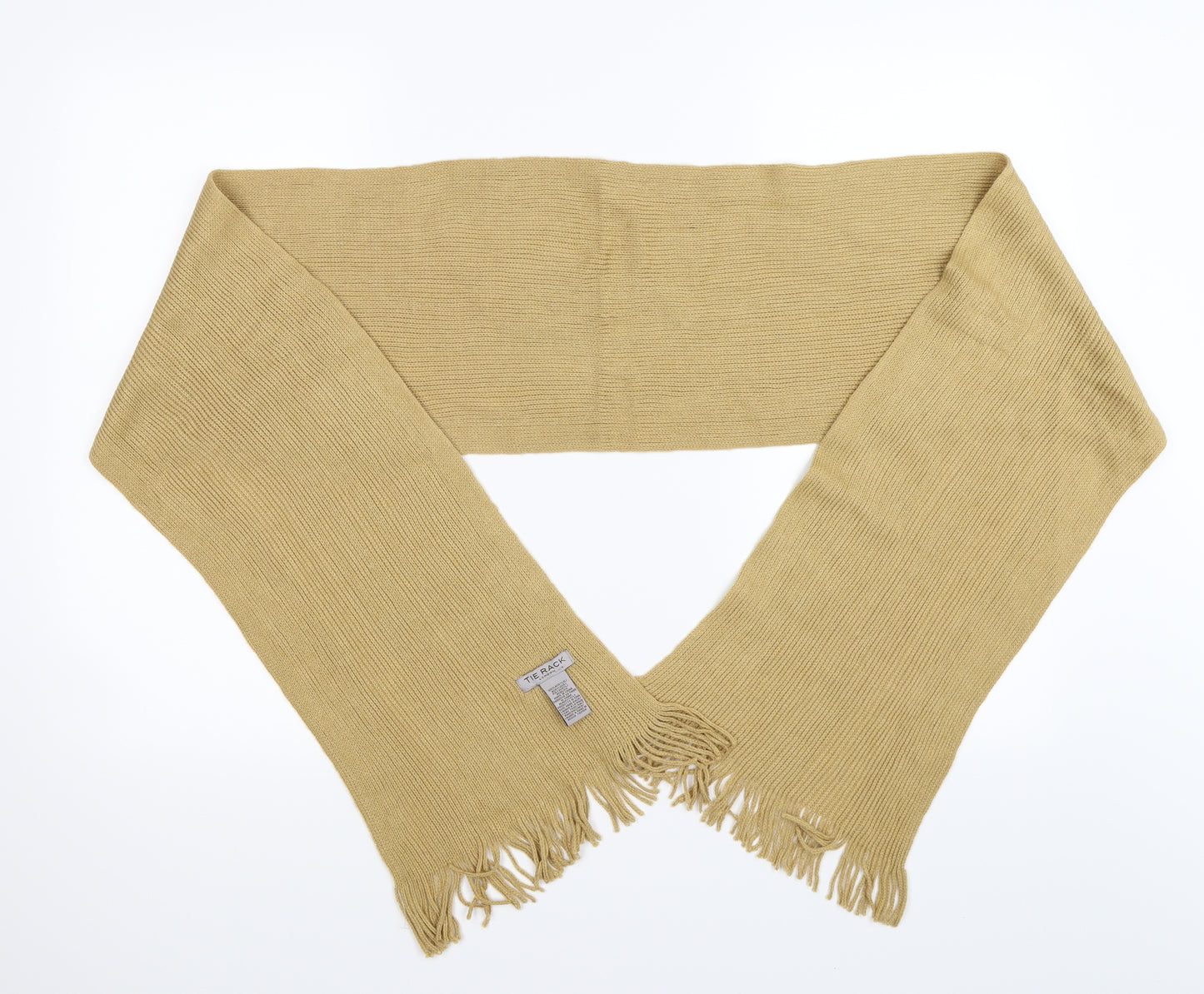 Tie Rack Mens Beige  Knit Scarf  One Size