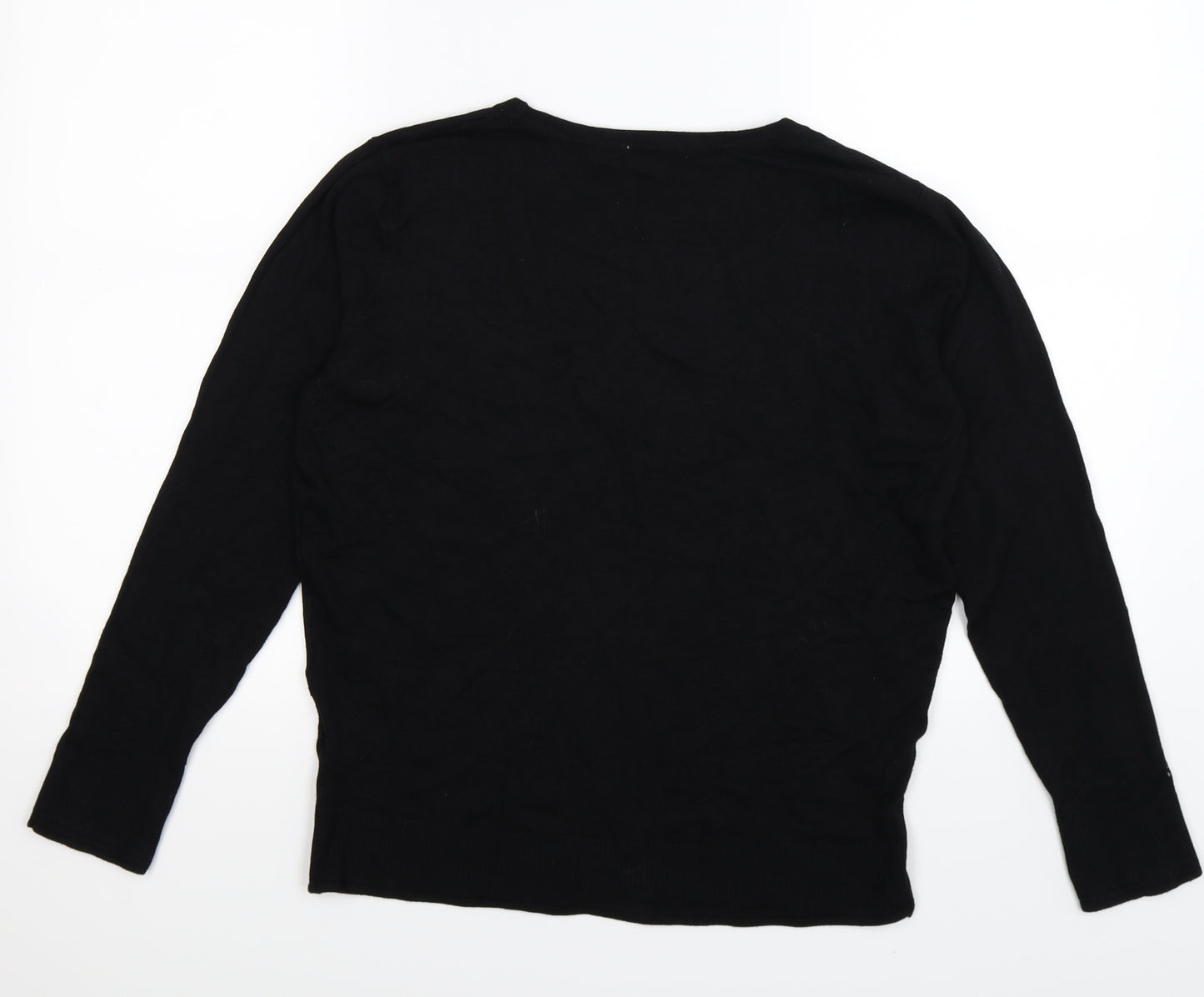 TU Womens Black  Knit Pullover Jumper Size 14