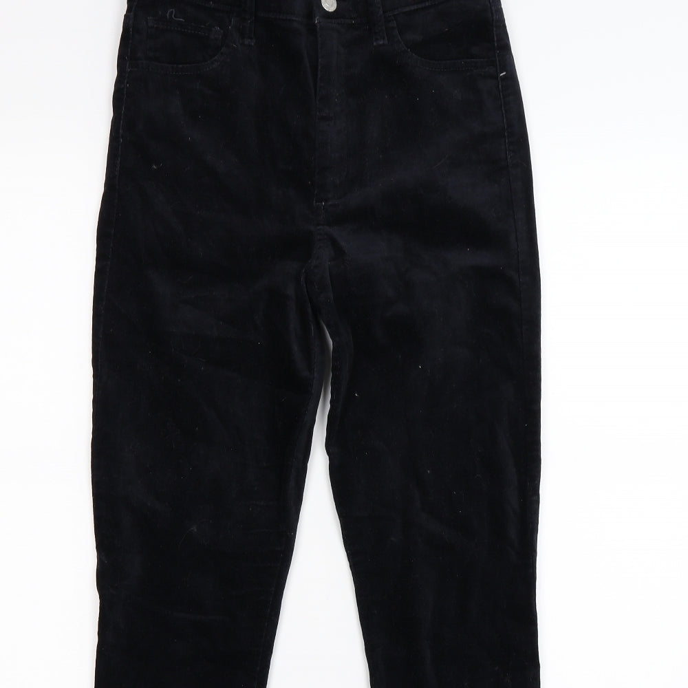 Gap Womens Black  Velour Skinny Jeans Size 8 L28 in