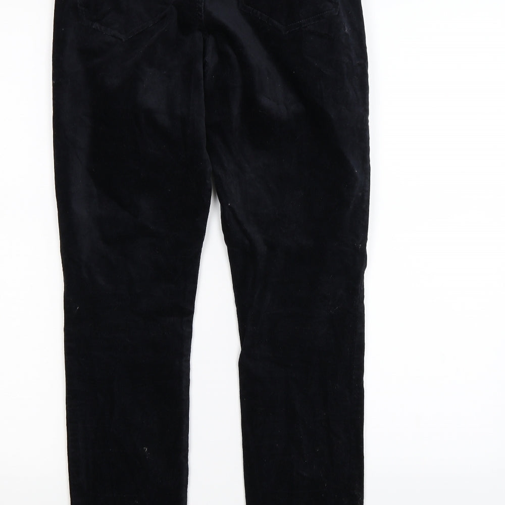 Gap Womens Black  Velour Skinny Jeans Size 8 L28 in