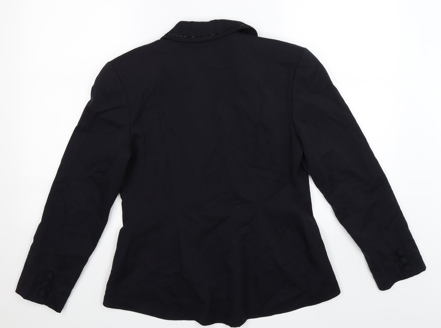 SHE Womens Black Flecked  Jacket Blazer Size 10