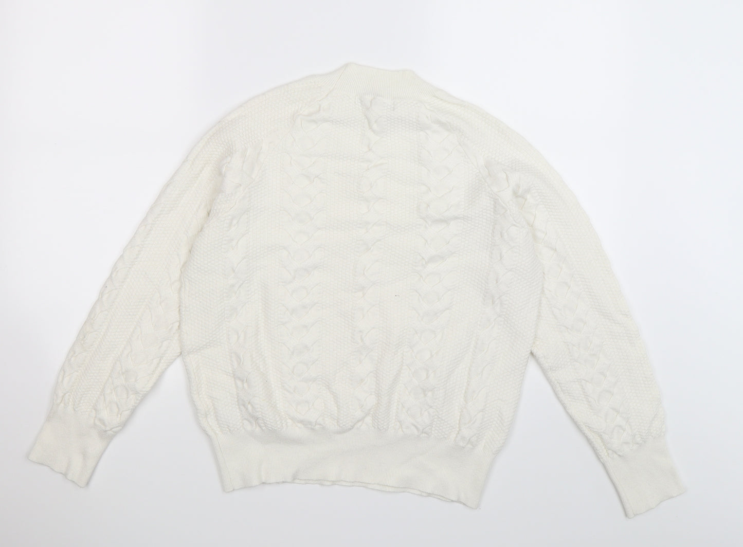 Very Womens White  Knit Pullover Jumper Size 14