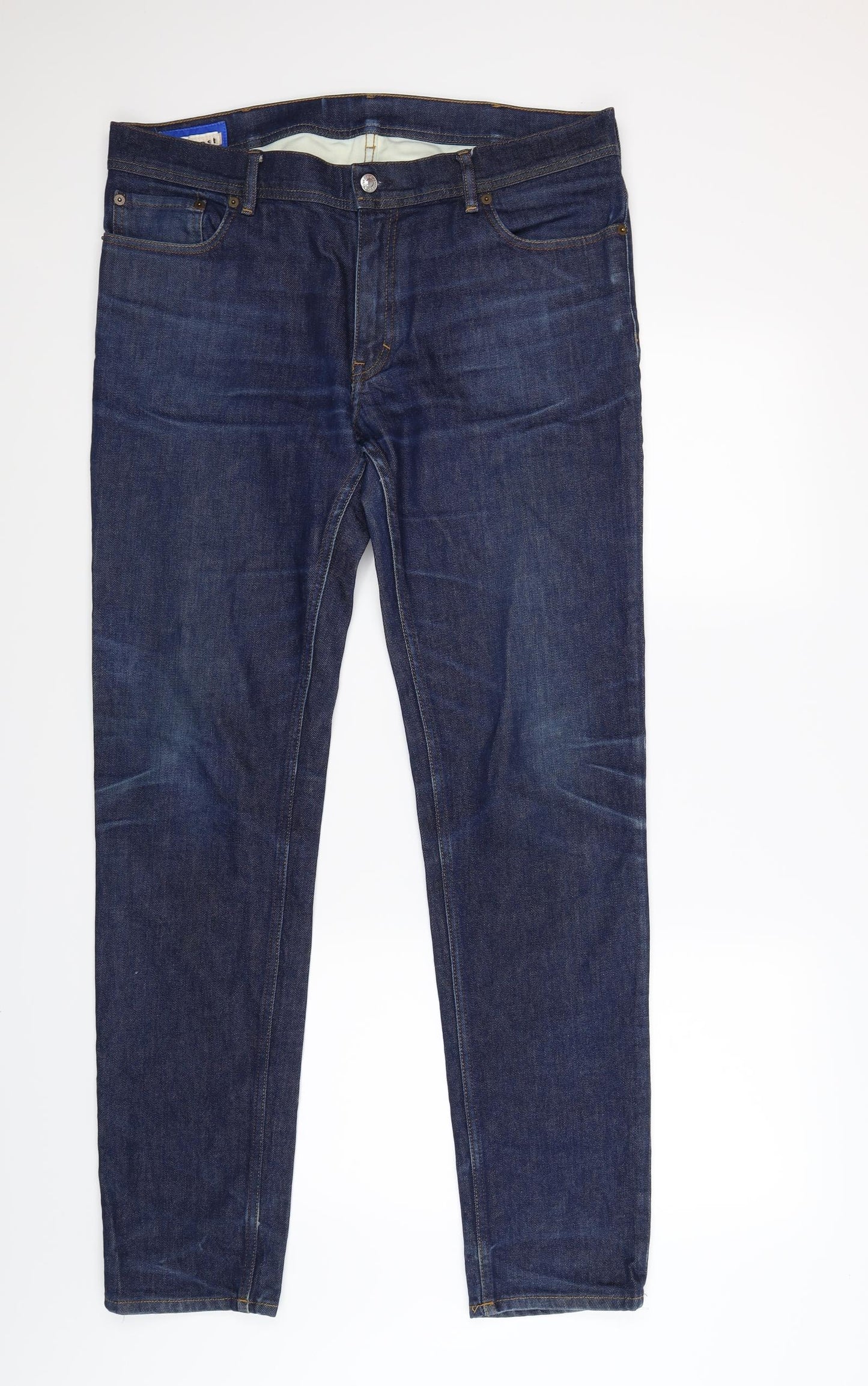 BLA KONST Mens Blue  Denim Straight Jeans Size 36 L34 in - MADE IN ITALY