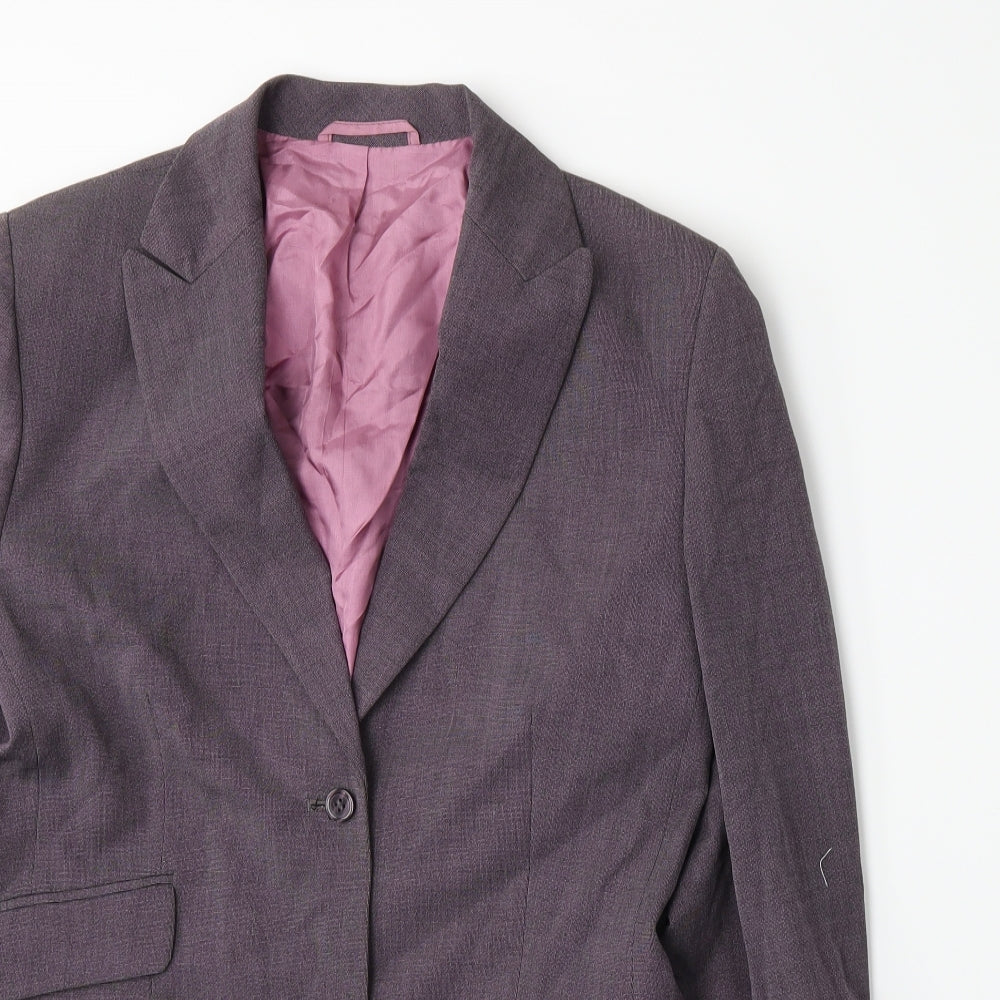 NEXT Womens Purple   Jacket Blazer Size 14