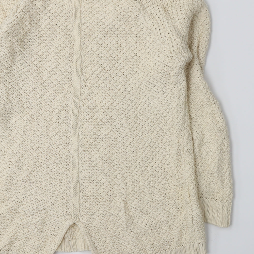 New Look Womens Beige  Knit Pullover Jumper Size 12