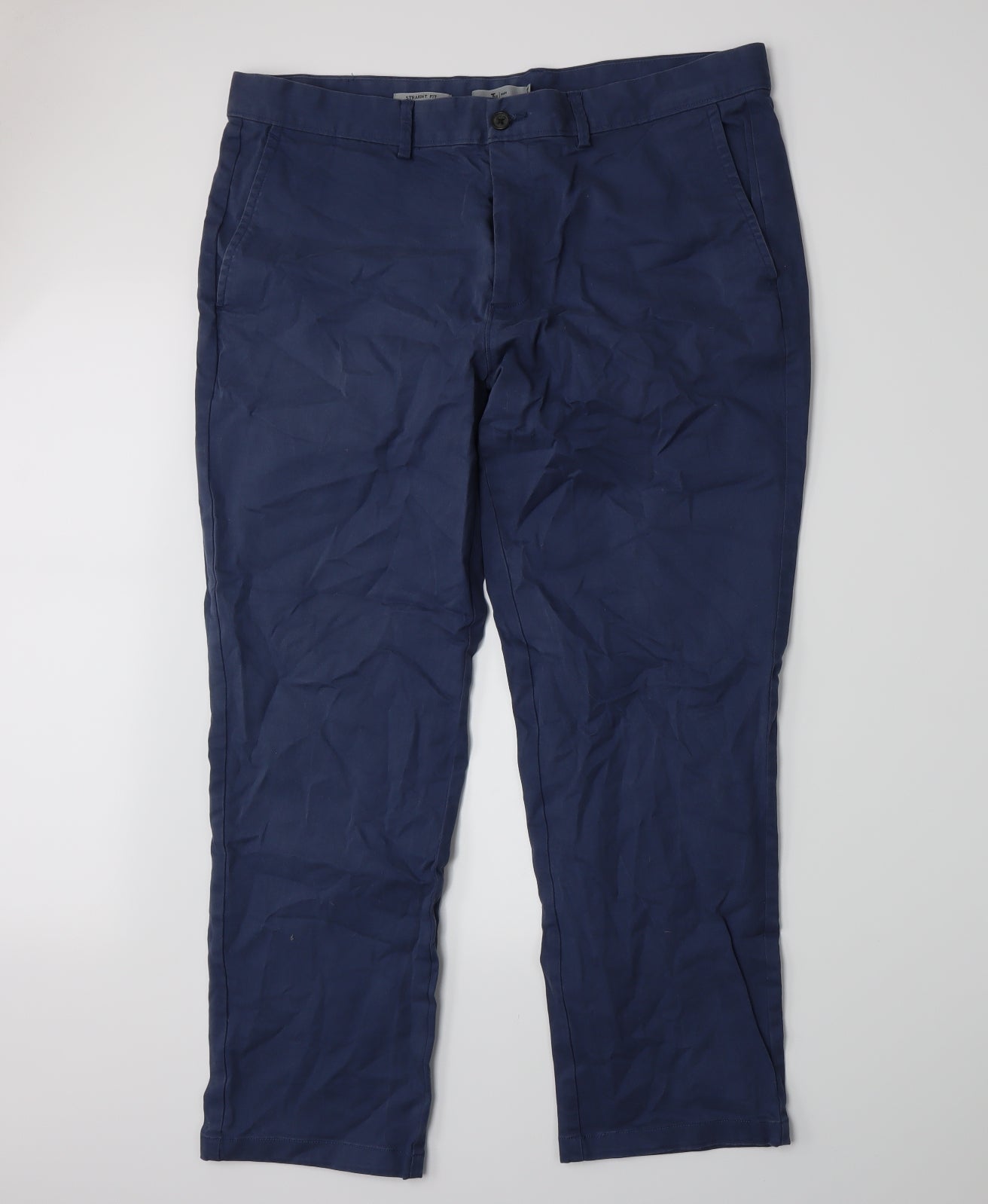 TU Mens Blue   Chino Trousers Size 38 L28 in