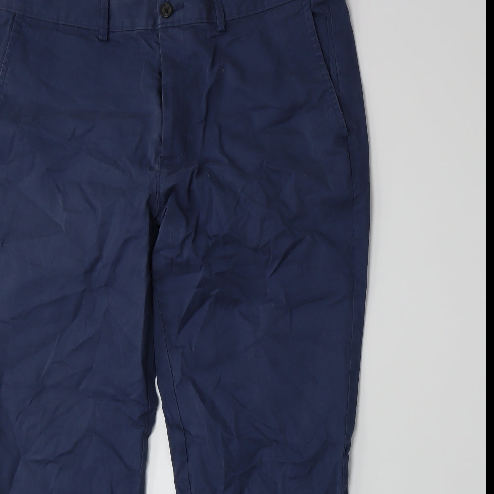 TU Mens Blue   Chino Trousers Size 38 L28 in