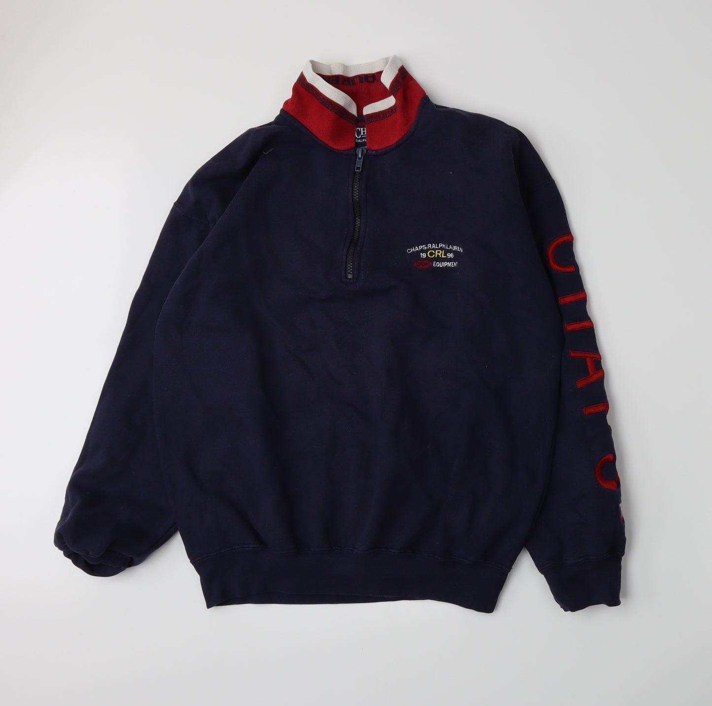 Ralph Lauren Sport Mens Blue   Henley Sweatshirt Size S