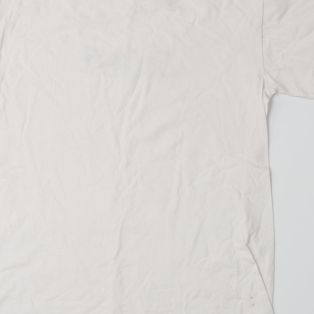 Gildan Mens White    T-Shirt Size M