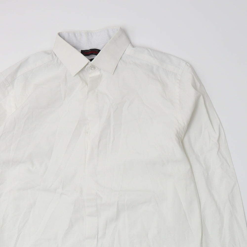 Debenhams Mens White    Dress Shirt Size 16