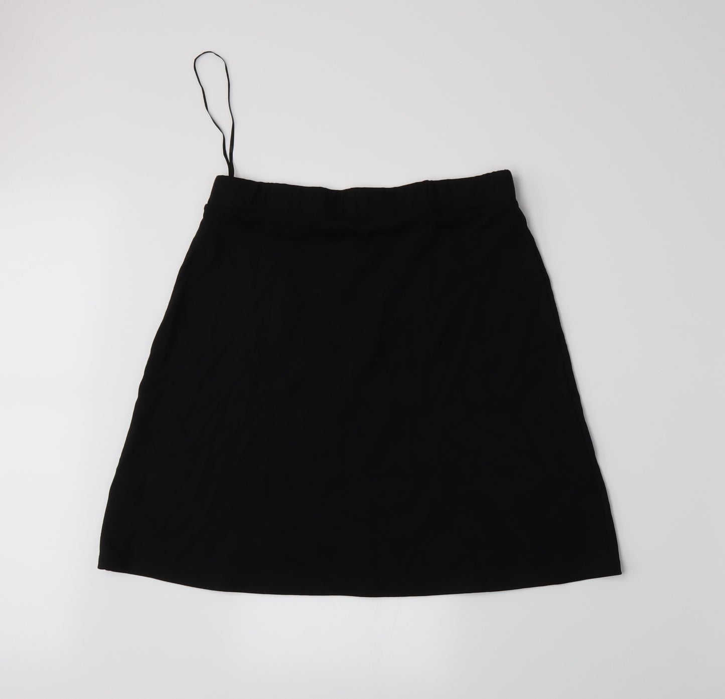 TU Womens Black Floral  A-Line Skirt Size 12