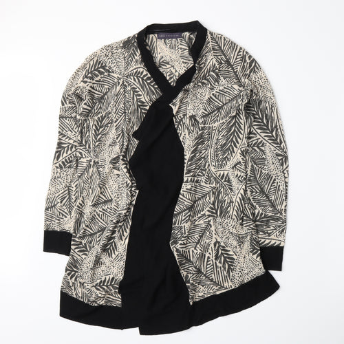 Marks and Spencer Womens Beige Floral  Cardigan Jumper Size M